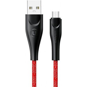 Usams US-SJ396 U41 Micro USB Cable 2m Red (SJ396USB02)