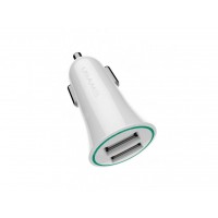 Зарядное устройство для машины Usams US-CC013 2.1A Dual USB Car Charger White (21CHGC02)