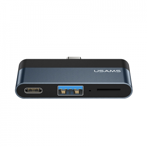 USB Hub Usams US-SJ491 Type-C Mini Hub Dark Grey (SJ491HUB01)