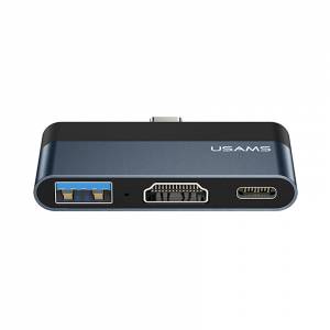 USB HUB Usams US-SJ492 Type-C Mini Hub Dark Grey (SJ492HUB01)