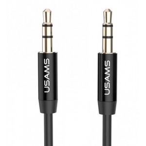 Usams YP-01 Aux Audio Cable 1m Black (YP101)