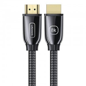 HDMI кабели Usams US-SJ498 U67 8K HDMI Cable 3m Black (SJ498HD01)