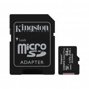 Kingston Canvas Select Plus MicroSD 64GB (SDCS2/64GB-N)