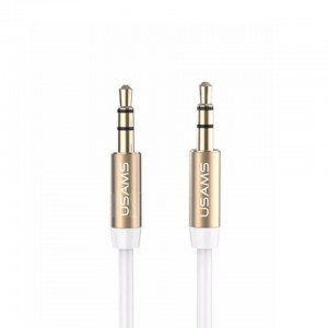 Usams YP-01 Aux Audio Cable 1m White (YP102)