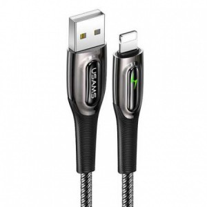 Kabel Usams US-SJ469 Lightning Smart Power-off Cable Black